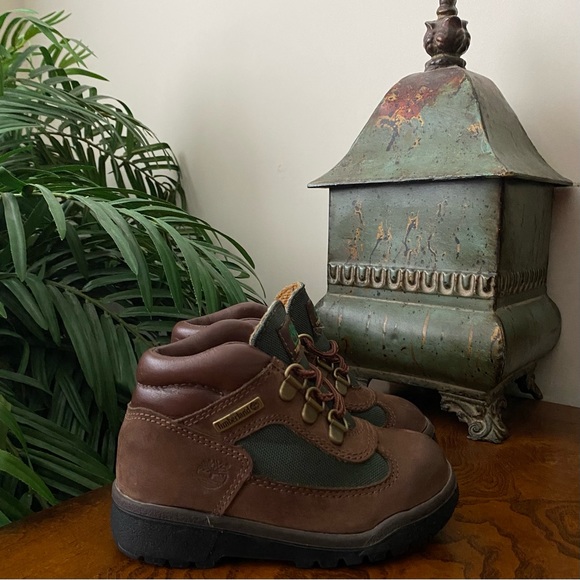 Timberland Classic 16837 Brown Green Nubuck Lace Up Field Boots - Picture 1 of 9